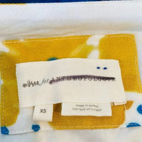 Anthropologie Vera Buttercup Mini Dress Size XS - Picture 11 of 16